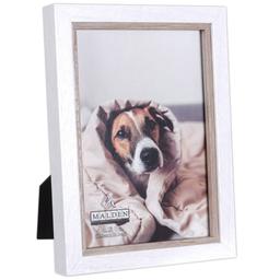 Malden Two-Tone White & Taupe Frame
