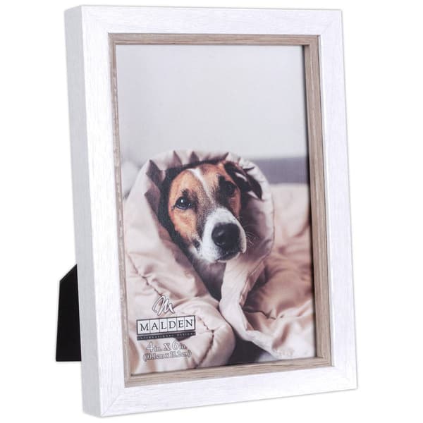 Malden Two-Tone White & Taupe Frame