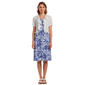 Petite Perceptions Short Sleeve Leaf Drape Jacket Dress - image 1