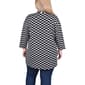 Plus Size NY Collection Long Sleeve Chevron Cardigan w/Pockets - image 2