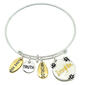 Symbology Daughter Charm Expandable Wire Bangle - image 1