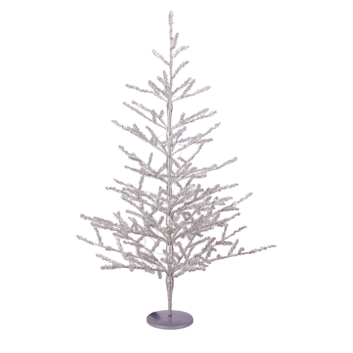 Northlight 3ft. Silver Tinsel Twig Artificial Christmas Tree