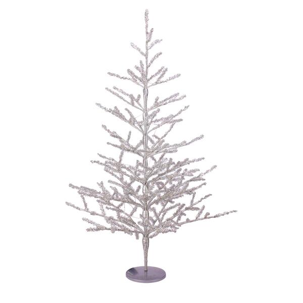 Northlight 3ft. Silver Tinsel Twig Artificial Christmas Tree - image 