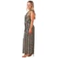 Petite Connected Apparel Sleeveless Surplus Jumpsuit-Navy/Maize - image 3