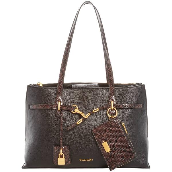 Tahari Ginny Snake Trim Tote