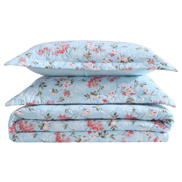 Laura Ashley Blissful Dream Cotton Quilt Set
