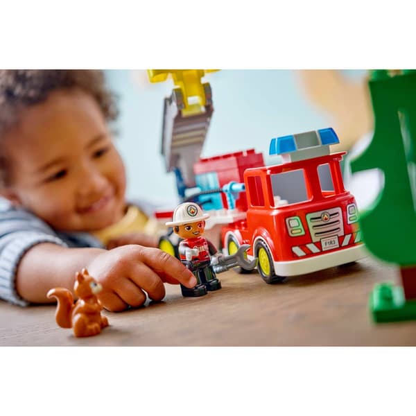 LEGO® DUPLO® Fire Truck w/ Hose & Firefighter Building Kit