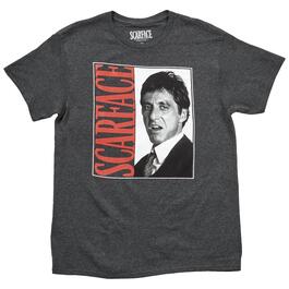 Young Mens Scarface Graphic Tee - Grey