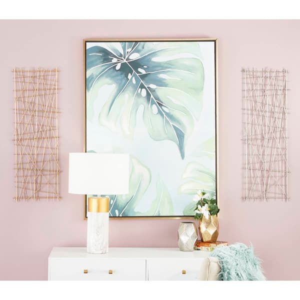 Set of 2 9th & Pike&#174; Crosshatched Abstract Art Wall Panels