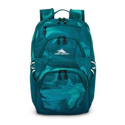 High Sierra Swoop Signature Backpack - Teal Marble Swirl