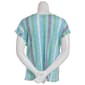Plus Size AbsolutelyFamous Short Cuff Sleeve V-Neck Twist Hem Top - image 2