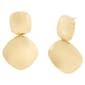 Steve Madden Gold Vintage Puffy Drop Earrings - image 1
