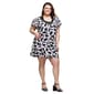 Plus Size 24/7 Comfort Apparel Black & White Mini Dress - image 5