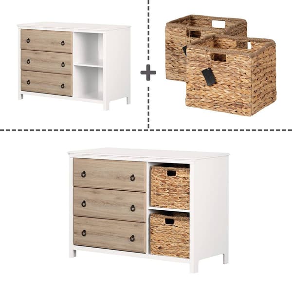 South Shore Cotton Candy 3-Drawer Dresser