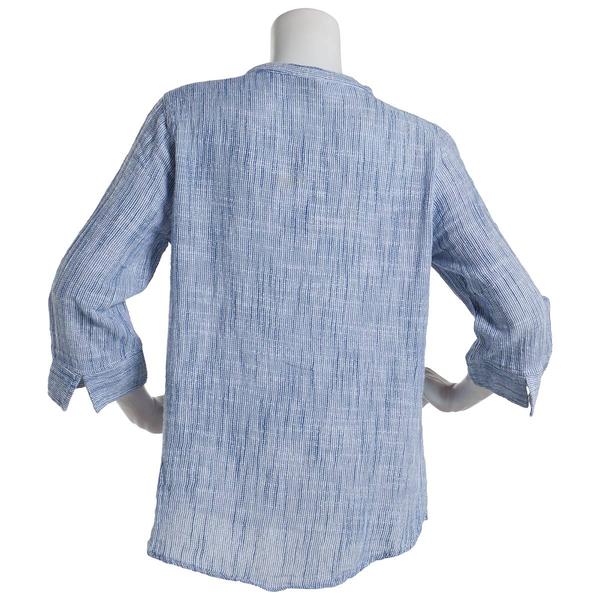 Womens Erika 3/4 Sleeve Marled Tunic Blouse
