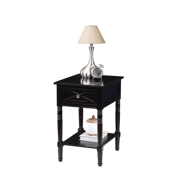 Convenience Concepts Country Oxford End Table w. Charging Station