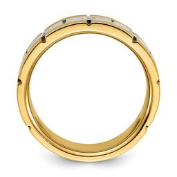 Mens Gentlemen’s Classics™ 14kt. Two Tone 1/6ctw. Diamond Ring