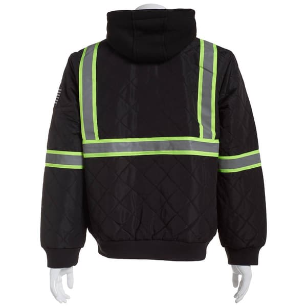 Mens Bass Creek Outfitters High Visible Diamond Quilted Jacket