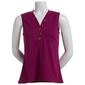 Plus Size Architect&#40;R&#41; 2x2 Solid Ribbed Henley Tank Top - image 1
