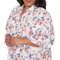 Plus Size Alfred Dunner Austin Etched Floral Butterfly Blouse - image 5