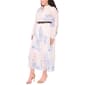 Plus Size MSK Long Sleeve Floral Belted Maxi Dress - image 3