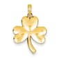 Gold Classics(tm) 14kt. Rounded Shamrock Pendant - image 1