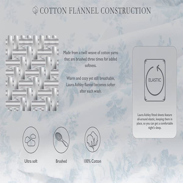Laura Ashley Jessika Cotton Flannel Sheet Set