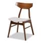 Baxton Studio Pearson Light Grey/Walnut Brown 5pc. Dining Set - image 2