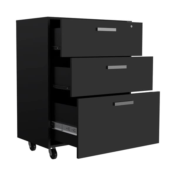 FM FURNITURE Penny 3 Drawer Storage Cabinet