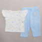 Baby Girl (NB-9M) Quiltex Wild & Free 2pc. Top & Pants Set - image 1