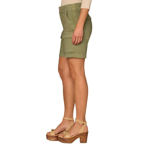 Womens Democracy “Ab”solution® Skyrise Double Button Cargo Shorts