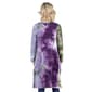 Plus Size 24/7 Comfort Apparel Open Tie-Dye Maternity Cardigan - image 2