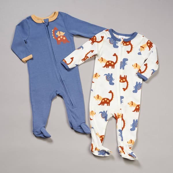 Baby Boy (NB-9M) bon bebe(R) 2pk. Dino Sleep & Plays - image 