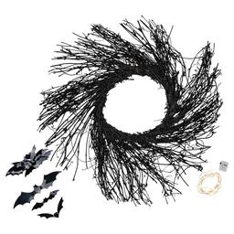 Northlight Seasonal 22in. Halloween Twig Wreath w/ Bats
