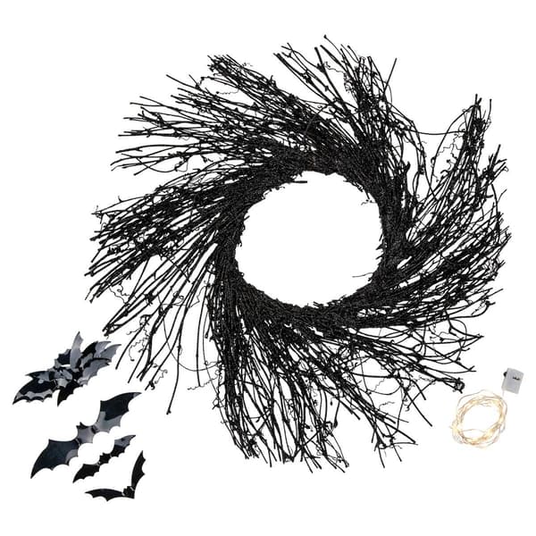 Northlight Seasonal 22in. Halloween Twig Wreath w/ Bats