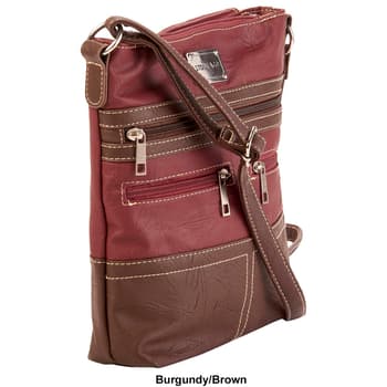 Stone Mountain Burgundy Leather Crossbody Bag 