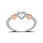 Diamond Classics&#40;tm&#41; 3 Heart 1/10ctw. Diamond Promise Ring - image 1