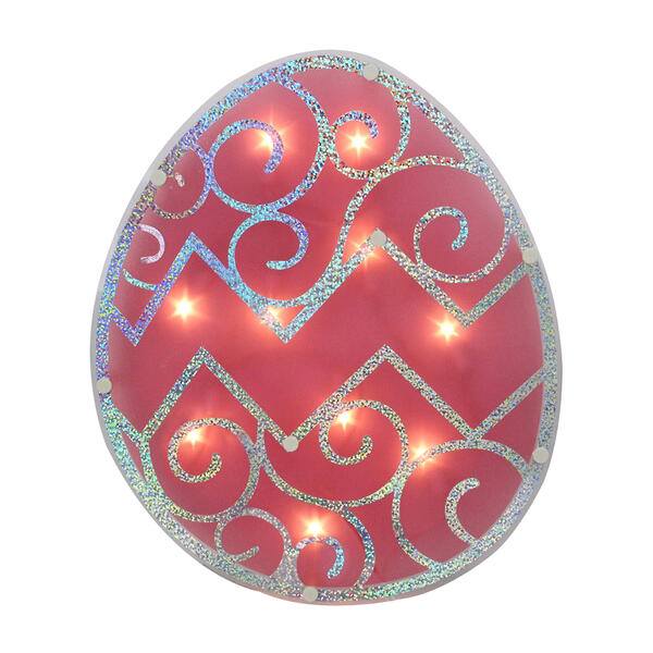 Northlight Seasonal Pink Easter Egg Window Silhouette Decoration - image 