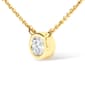 Haus of Brilliance 10kt. Yellow Gold 1/10ctw. Diamond Pendant - image 2