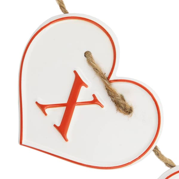 Northlight Seasonal Hearts XOXO Valentine''s Day Metal Banner