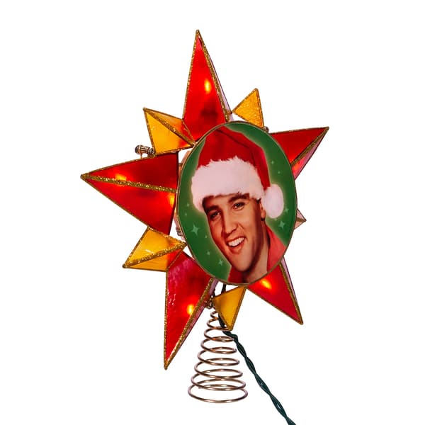 Kurt S. Adler 10.5in. Elvis® Capiz Star Tree Topper