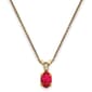 Gemstone Classics(tm) 14kt. Yellow Gold July Birthstone Necklace - image 1
