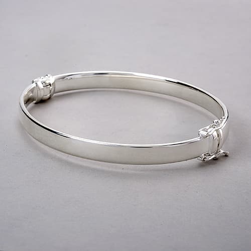 Ellen Tracy Sterling Silver Flexible Bracelet - image 