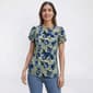 Petite Anne Klein Tulip Sleeve Floral Blouse - image 1