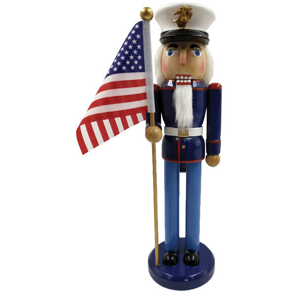 Santa's Workshop 14in. Marine Nutcracker - image 