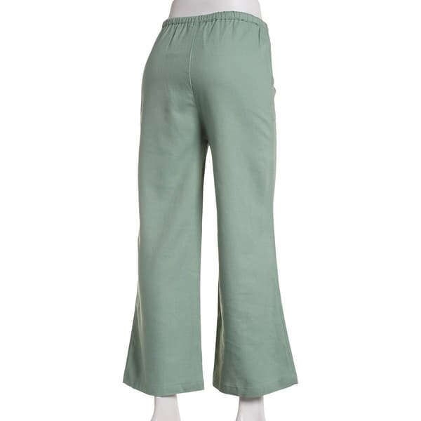 Juniors Love Tree Relaxed Linen Tassel Tie Casual Pants