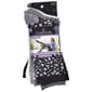 Womens Cuddl Duds 6pk. Black Pattern Crew Socks - image 1