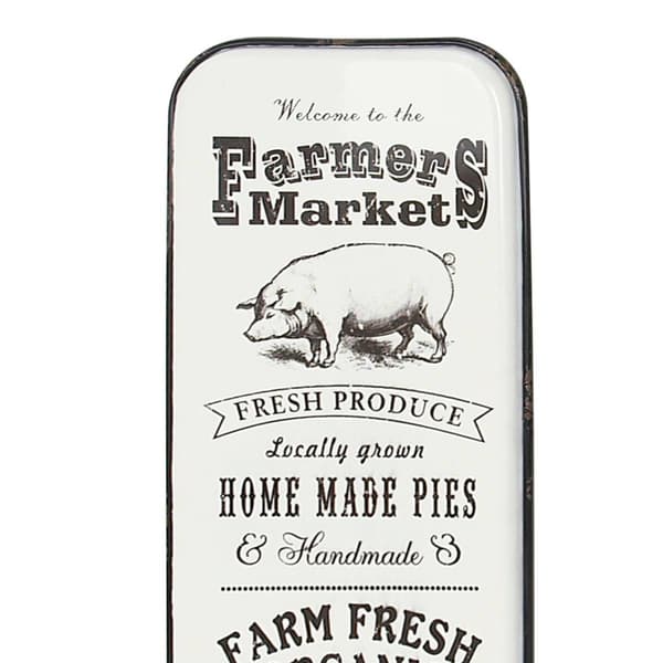 9th & Pike&#174; Oversized Vintage Metal Farmhouse Market Sign