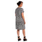 Plus Size MSK Short Sleeve Abstract A-Line Dress - image 3