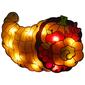 Northlight Seasonal 20in. Pre-Lit Cornucopia Window Decoration - image 2